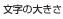文字サイズ