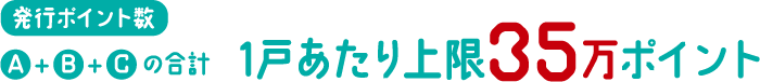 1戸あたり上限35万ポイント