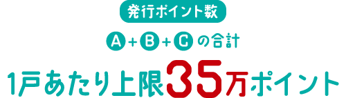 1戸あたり上限35万ポイント