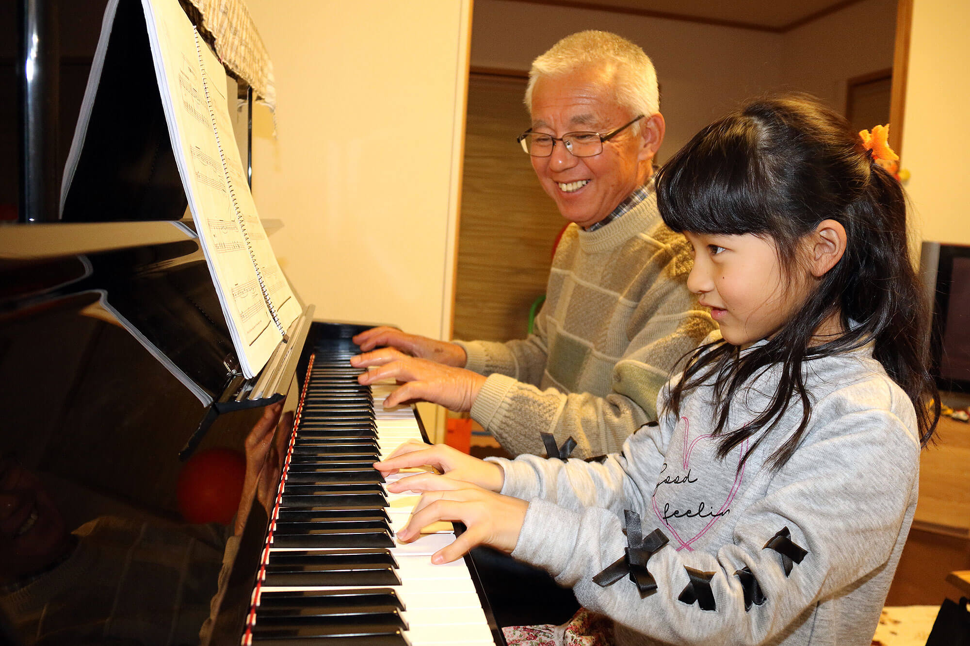 じいちゃんと連弾