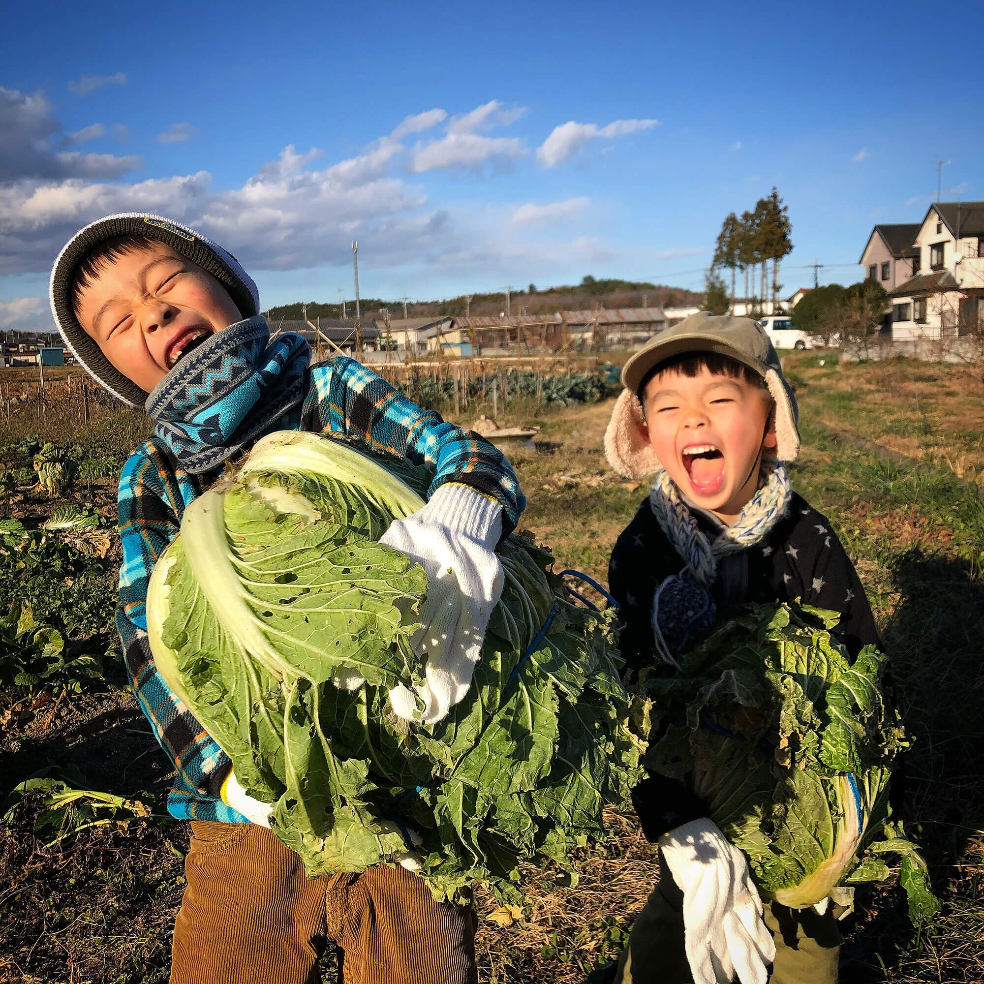 自然の恵みからいただいた最高の笑顔