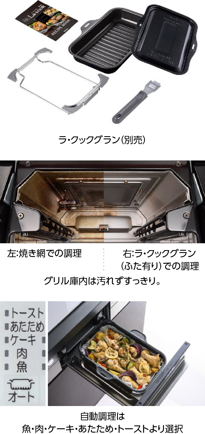 ラ・クックグランオートメニュー機能