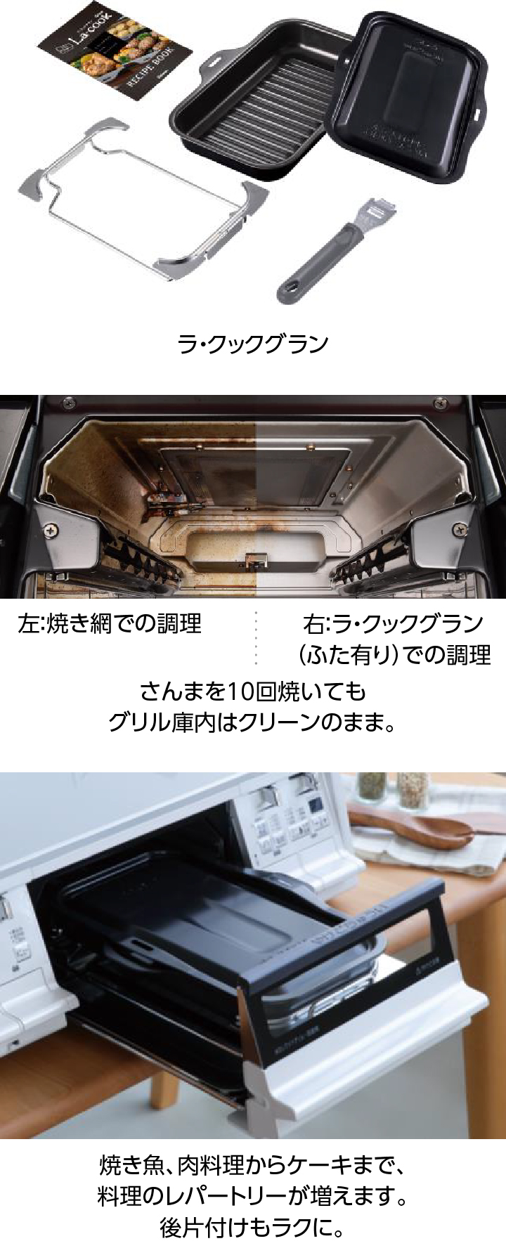 ラ・クックグラン同梱、ラ・クックグランオートメニュー機能