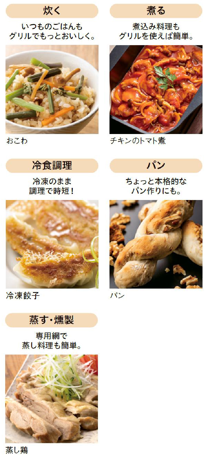 料理のレパートリーが広がります。