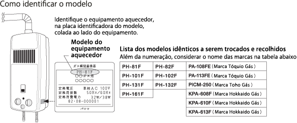 Como identificar o modelo