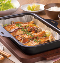 サーモンとしめじのチーズ焼き(魚)